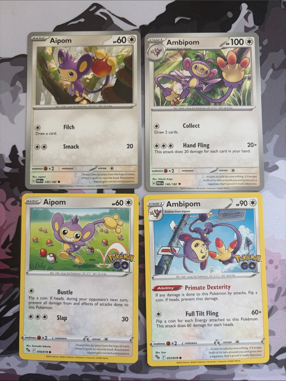 Aipom & Ambipom Evolution Lot | 4 Pokémon Cards | ✨5/$25✨